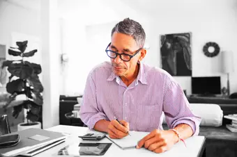 Person taking notes