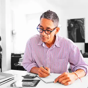 Person taking notes