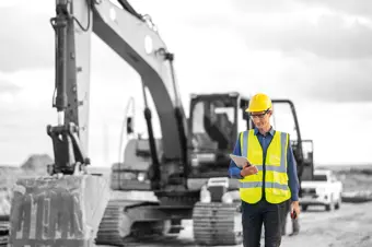 Construction worker onsite