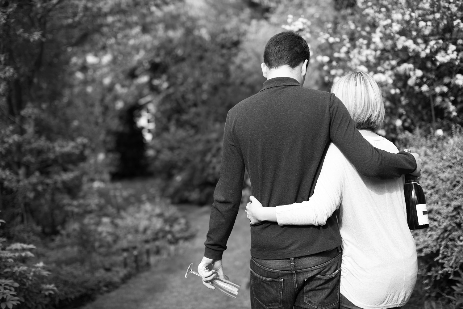 Couple walking together 